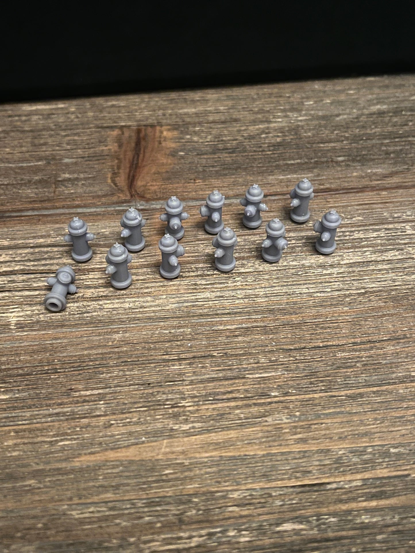 O SCALE 1:48 FIRE HYDRANT (12pk) 3D PRINTED RESIN