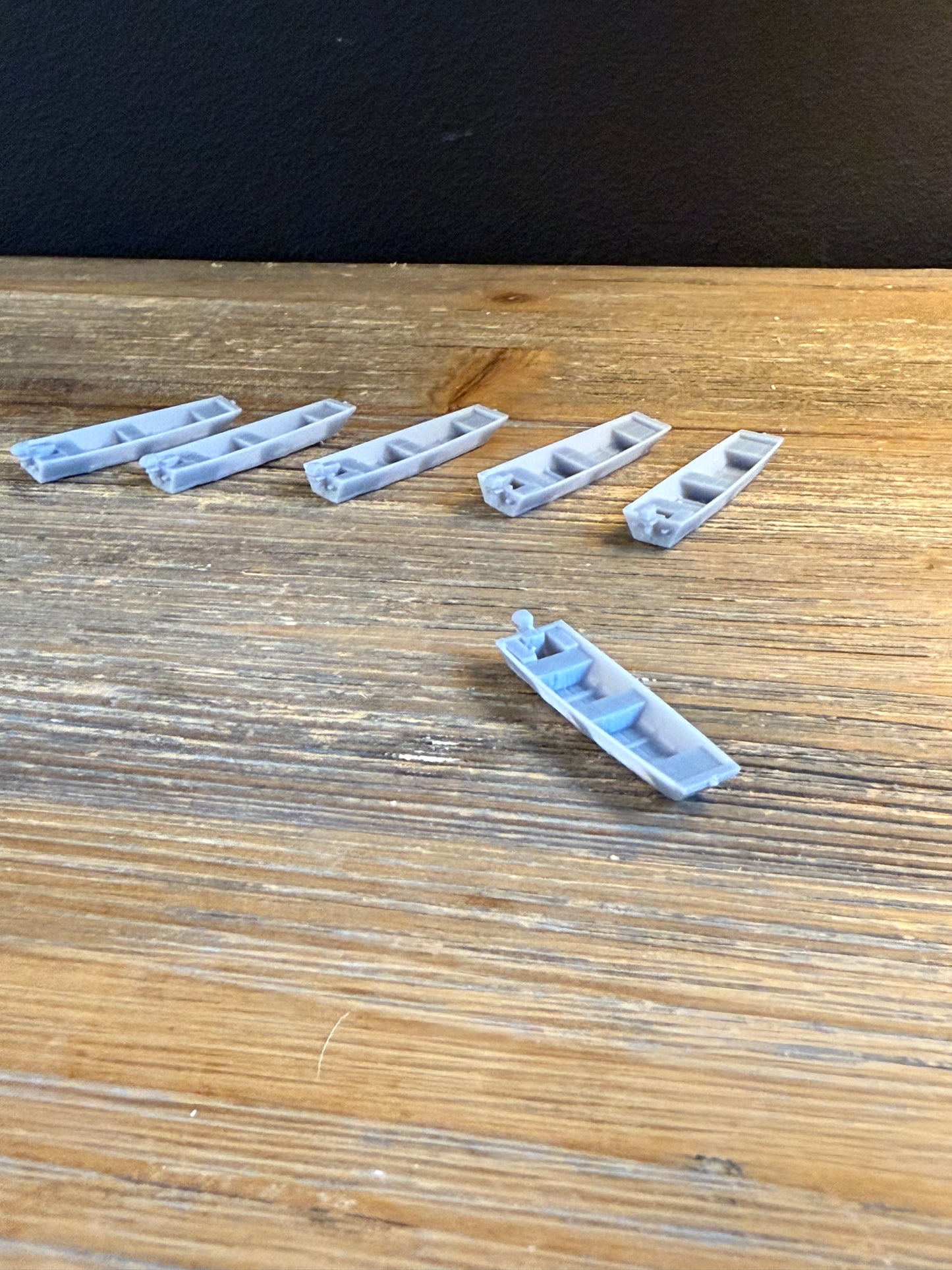 HO SCALE 1:87 FLAT BOTTOM BOATS (6pk)