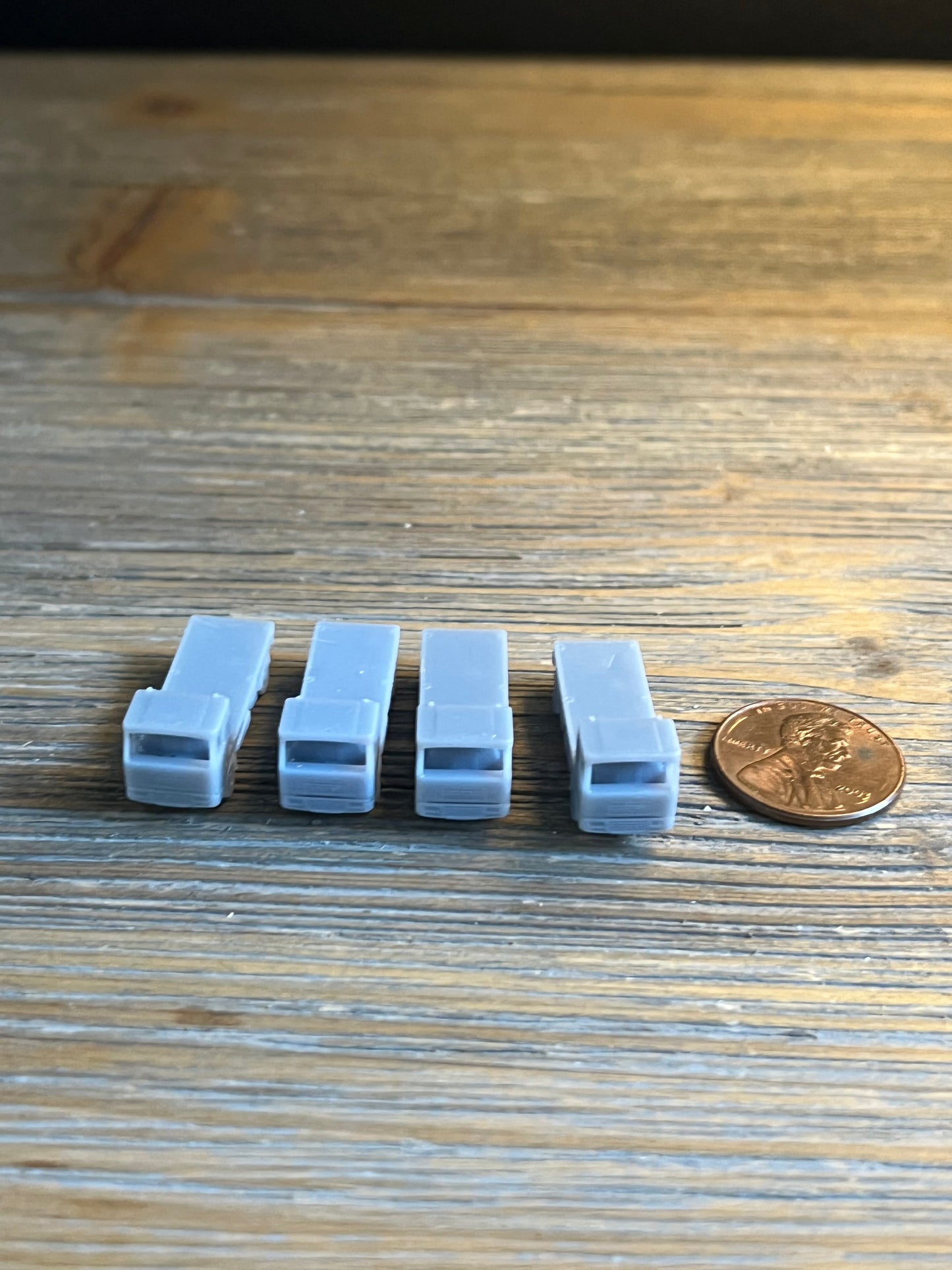 Z SCALE 1:220 UTILITY FLATBED TRUCK (4pk) RESIN 3D PRINTED