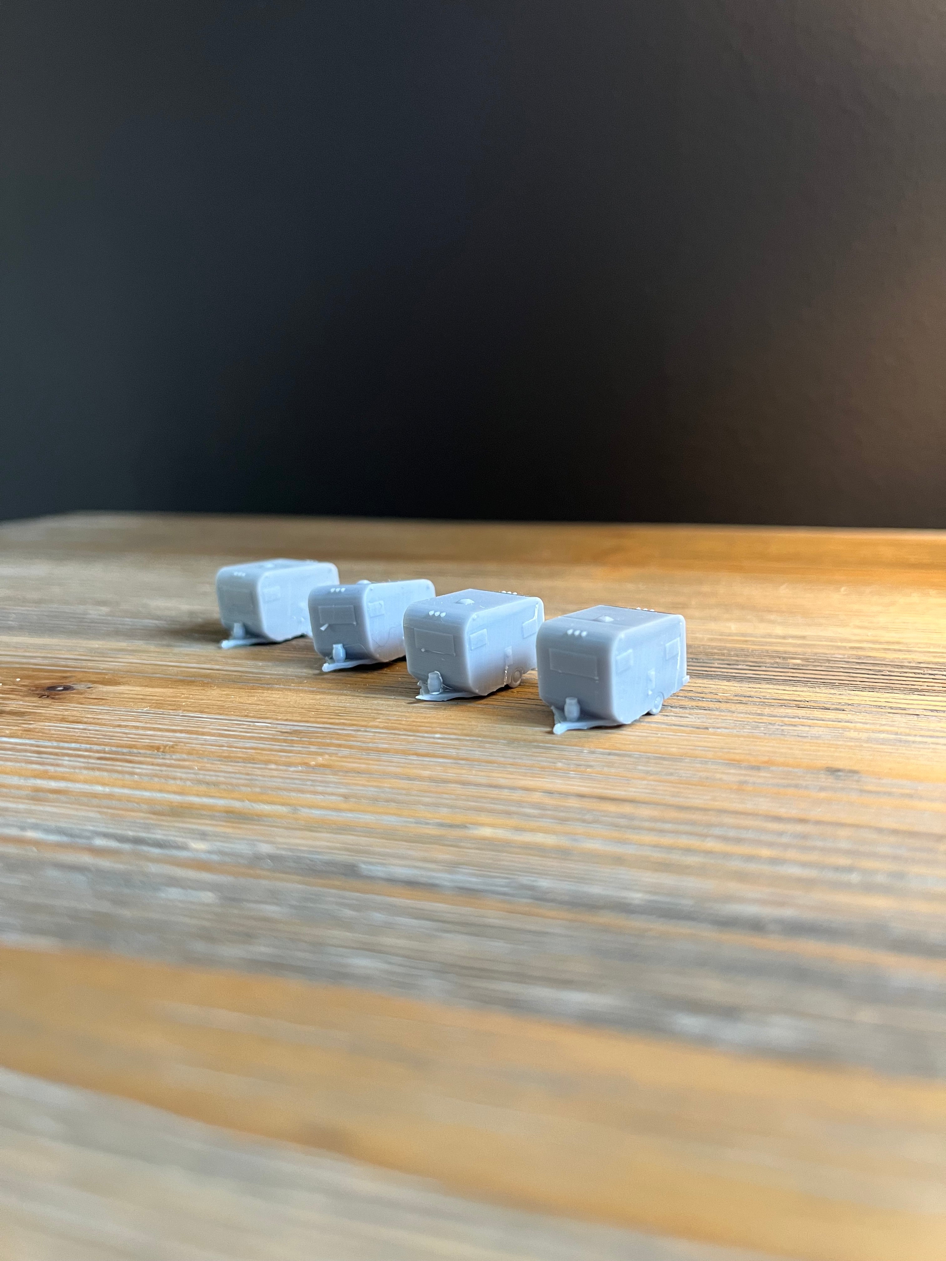 N SCALE 1:160 OLD SCHOOL PICKUP TRUCK (4pk) RESIN 3D PRINTED N SCALE 1:160 OLD SCHOOL PICKUP TRUCK (4pk) RESIN 3D PRINTED