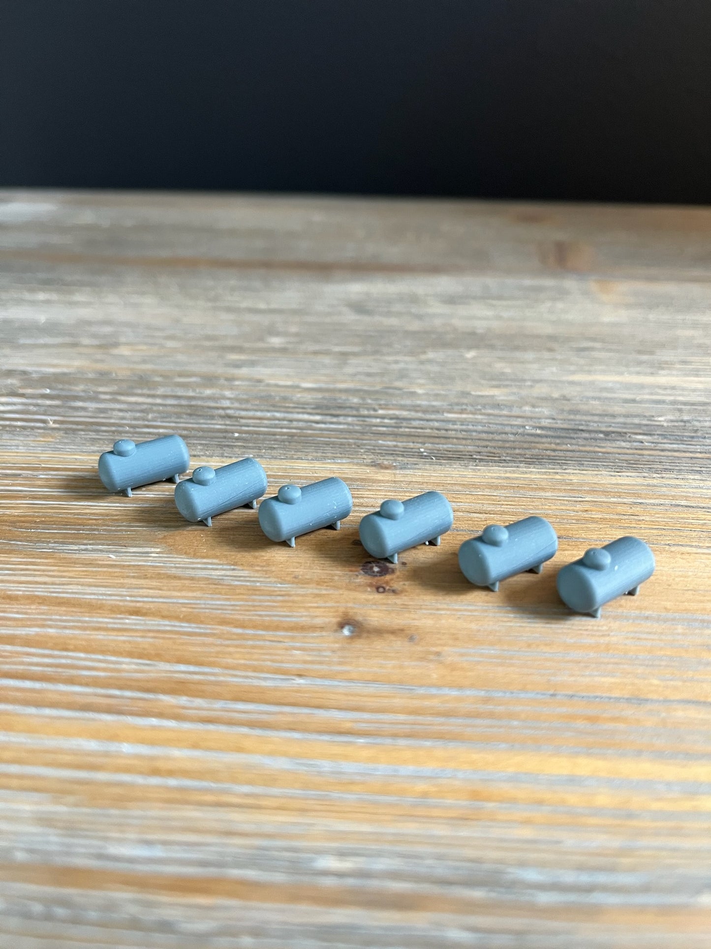 N SCALE 1:160 PROPANE TANKS (6pk) 3D PRINTED RESIN