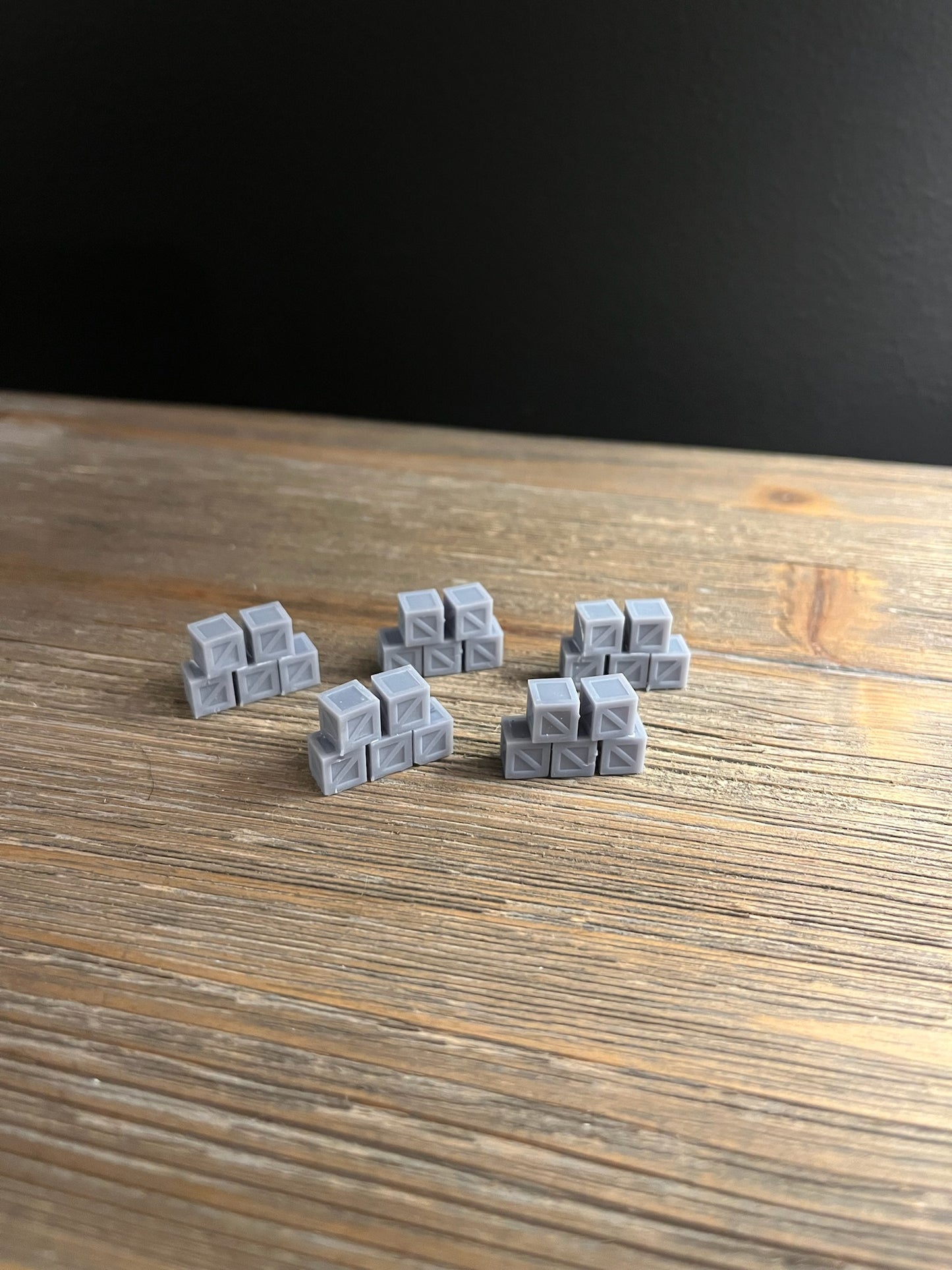 N SCALE 1:160 LARGE WOODEN CRATE BUNDLE. (5pk)