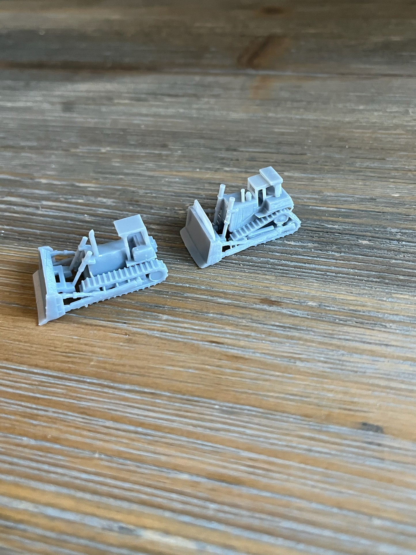 N SCALE 1:160 CONSTRUCTION BULLDOZER SET. (2pk) HIGH TRACK & LOW TRACK BULLDOZER