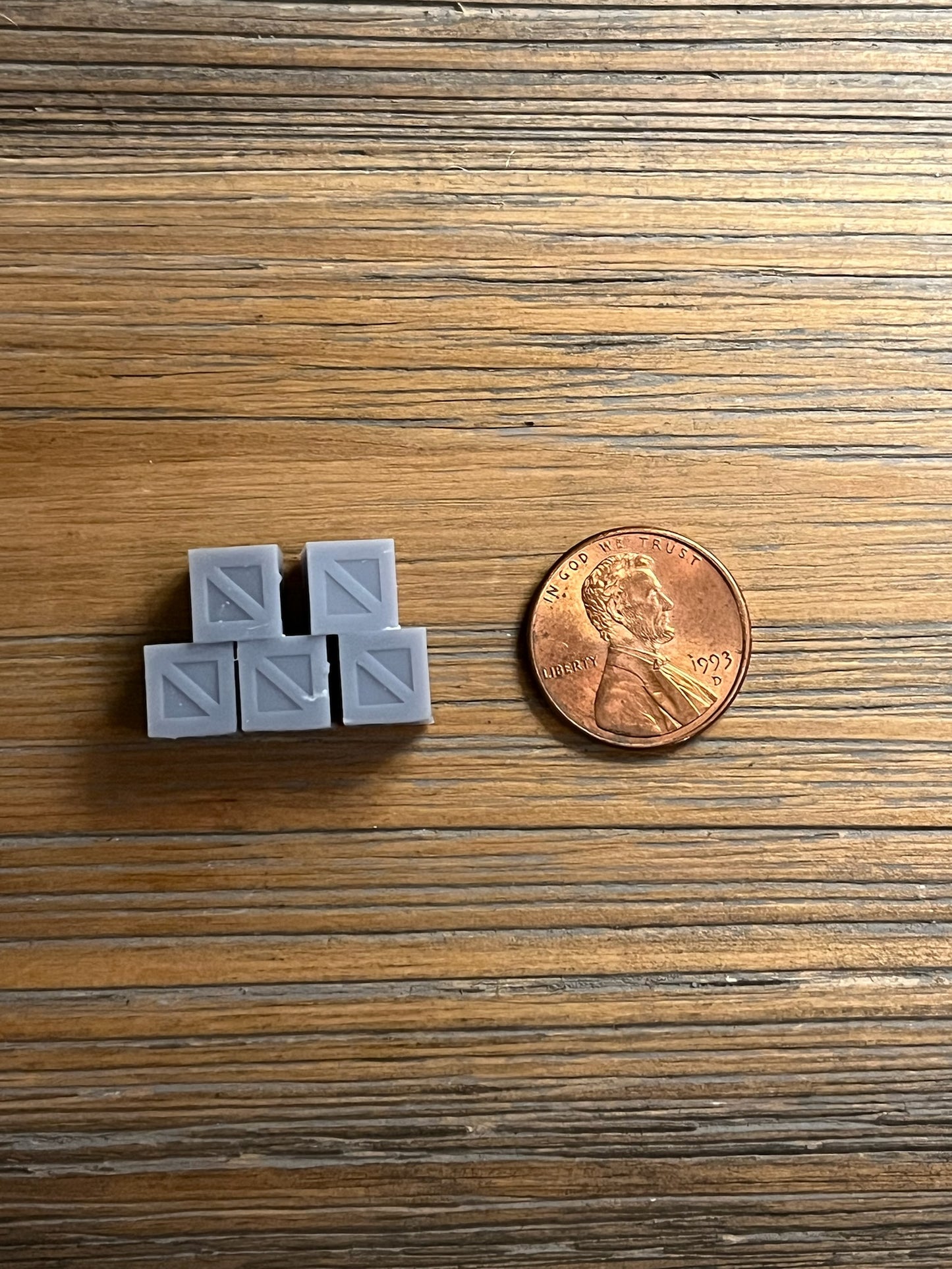 N SCALE 1:160 LARGE WOODEN CRATE BUNDLE. (5pk)