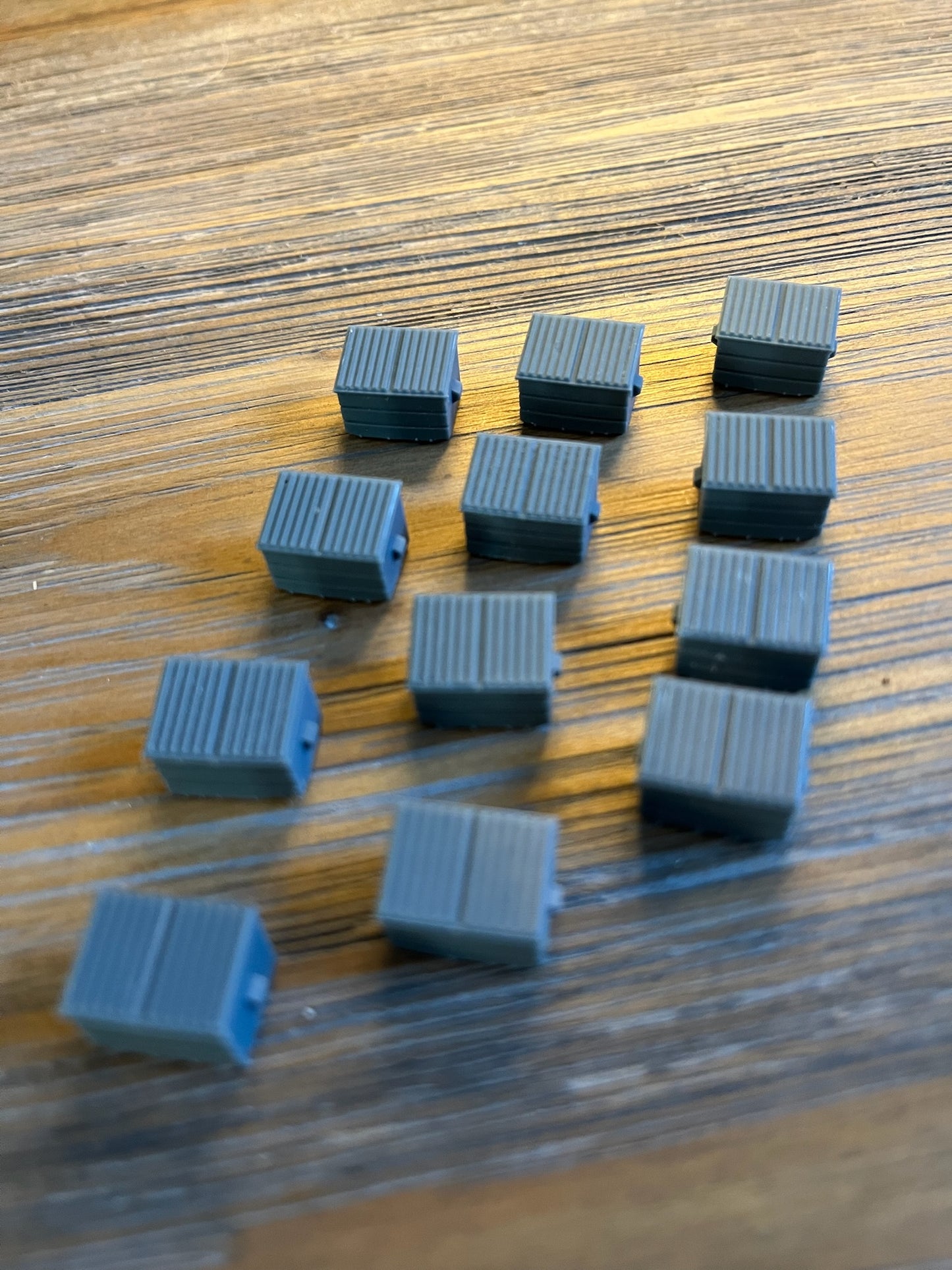 1:160 N Scale Dumpster (36pk) Grey Resin 3 dozen