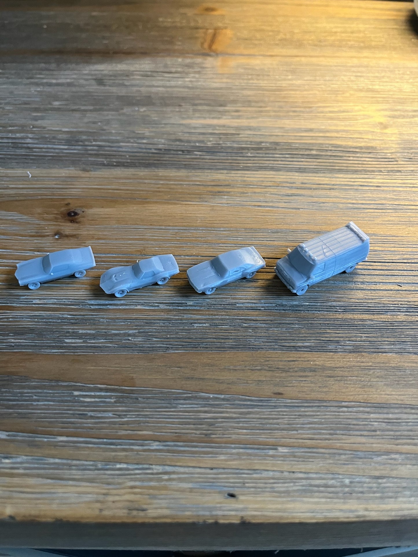 N SCALE 1:160 VEHICLE ASSORTMENT VARIETY PACK (4pk) Resin 3D Printed