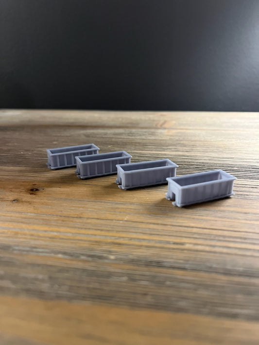 N SCALE 1:160 ROLLOFF DUMPSTER (4pk)