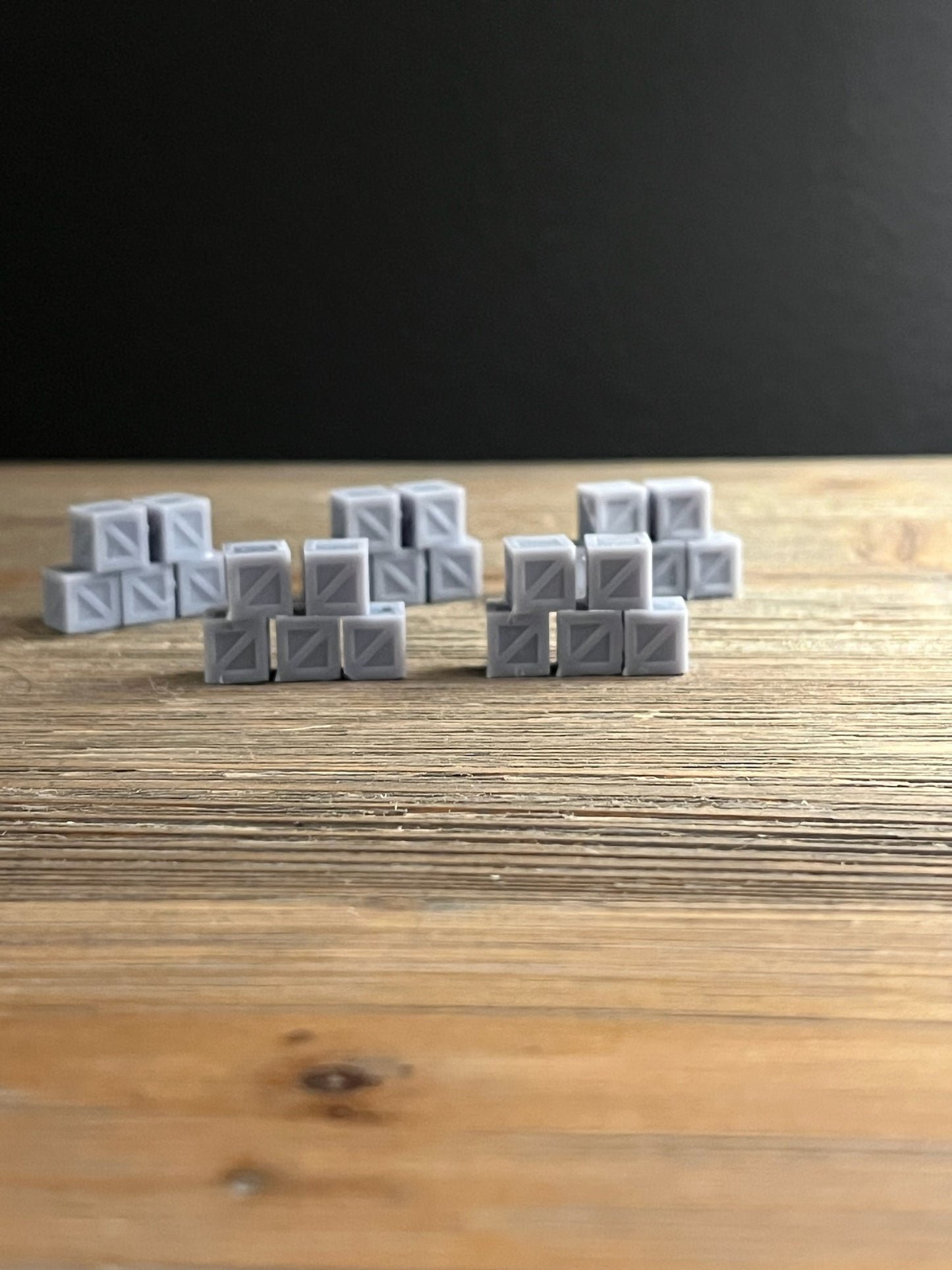 N SCALE 1:160 LARGE WOODEN CRATE BUNDLE. (5pk)