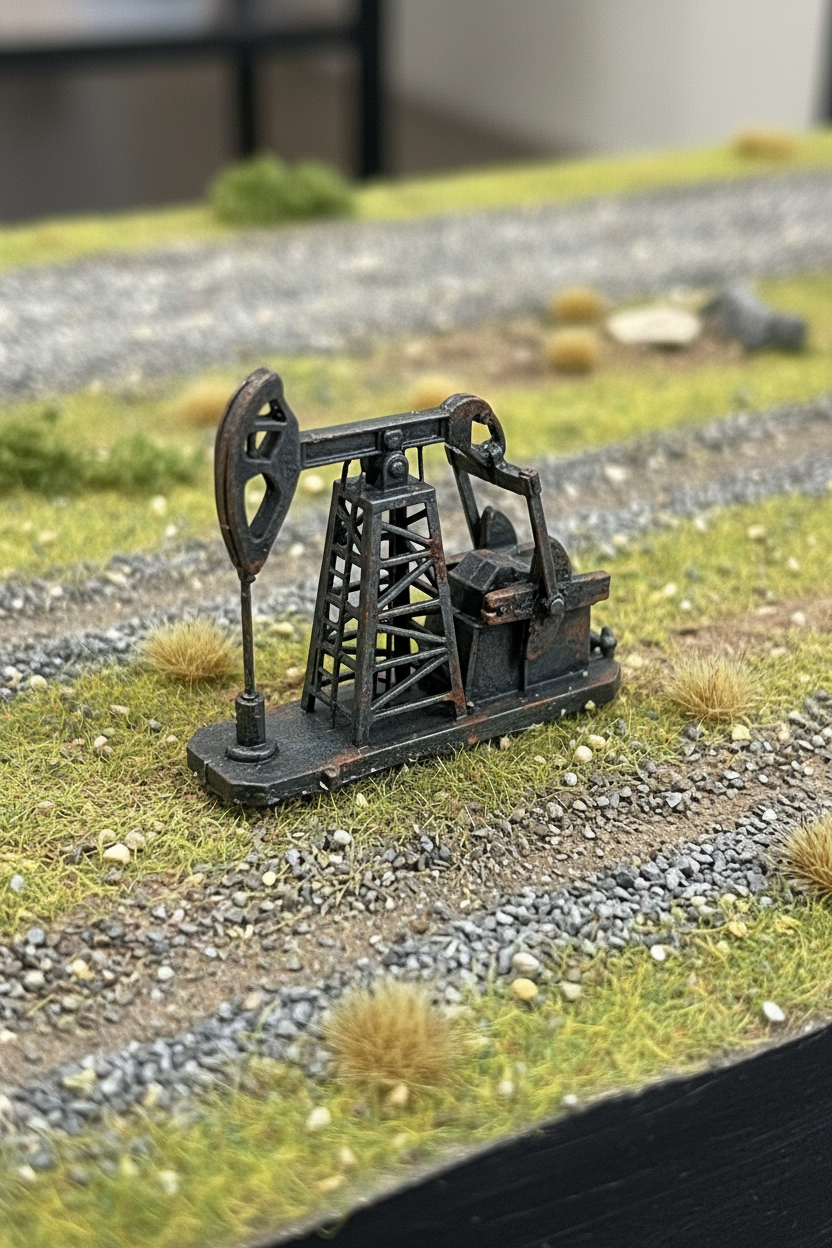 N Scale 1:160 Oil Pump Jacks (6pk)