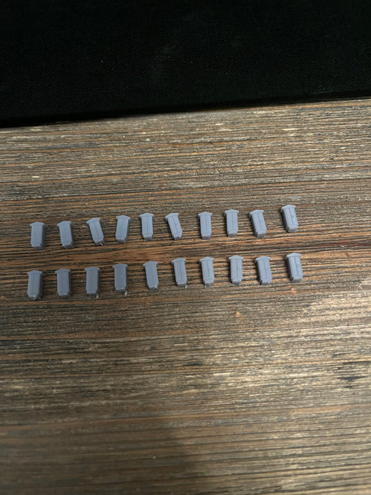 Z SCALE 1:220 RAILROAD TRACKSIDE ELECTRICAL BOX (20pk)