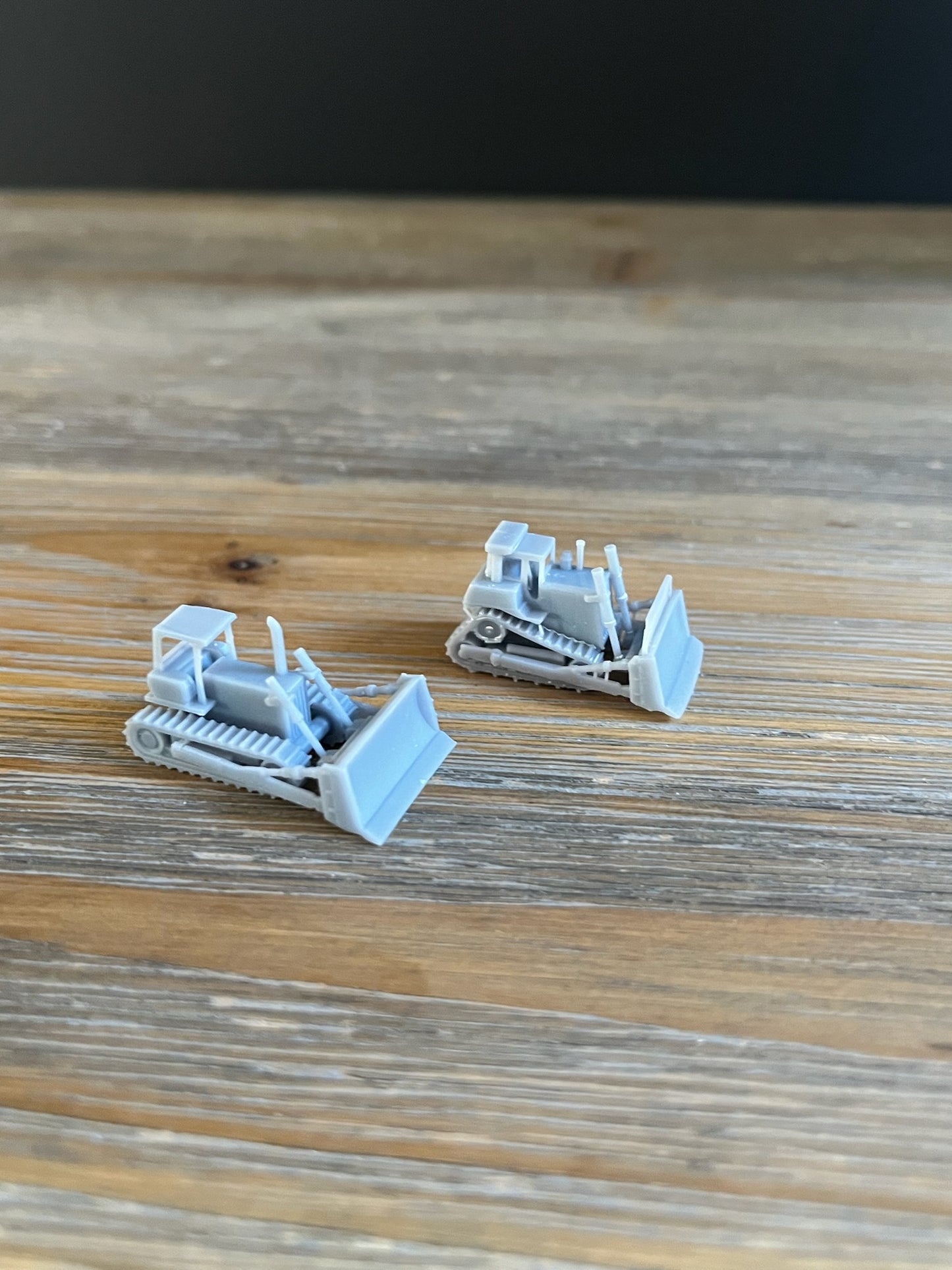 N SCALE 1:160 CONSTRUCTION BULLDOZER SET. (2pk) HIGH TRACK & LOW TRACK BULLDOZER