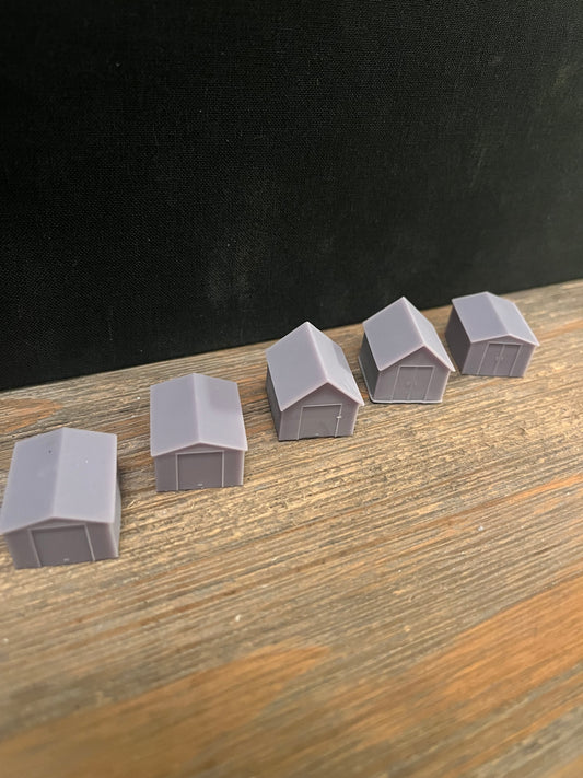 N SCALE 1:160 SMALL SHED / BUILDING VARIETY (5pk)