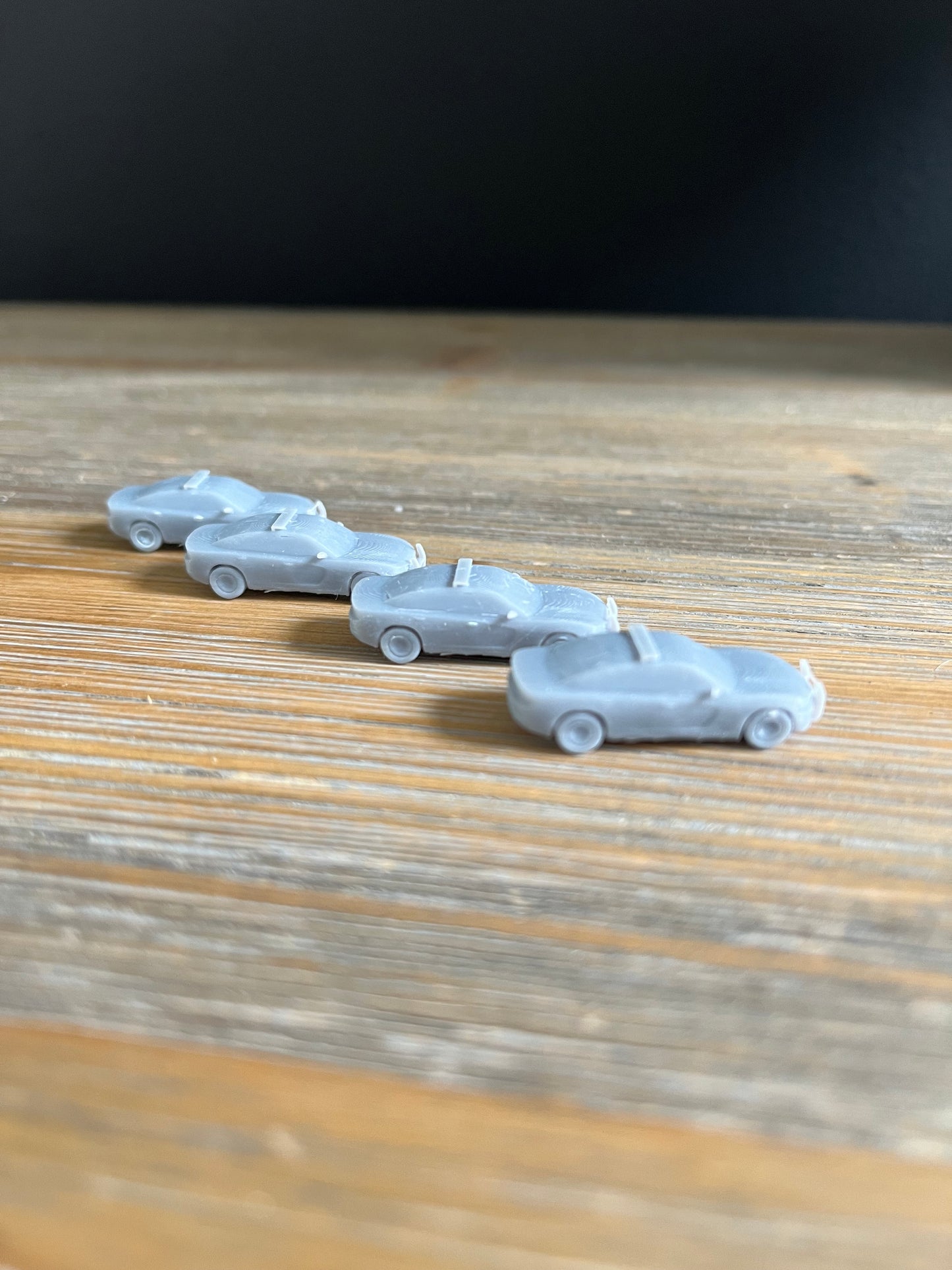 N SCALE 1:160 POLICE CAR SEDAN VEHICLE (4pk)