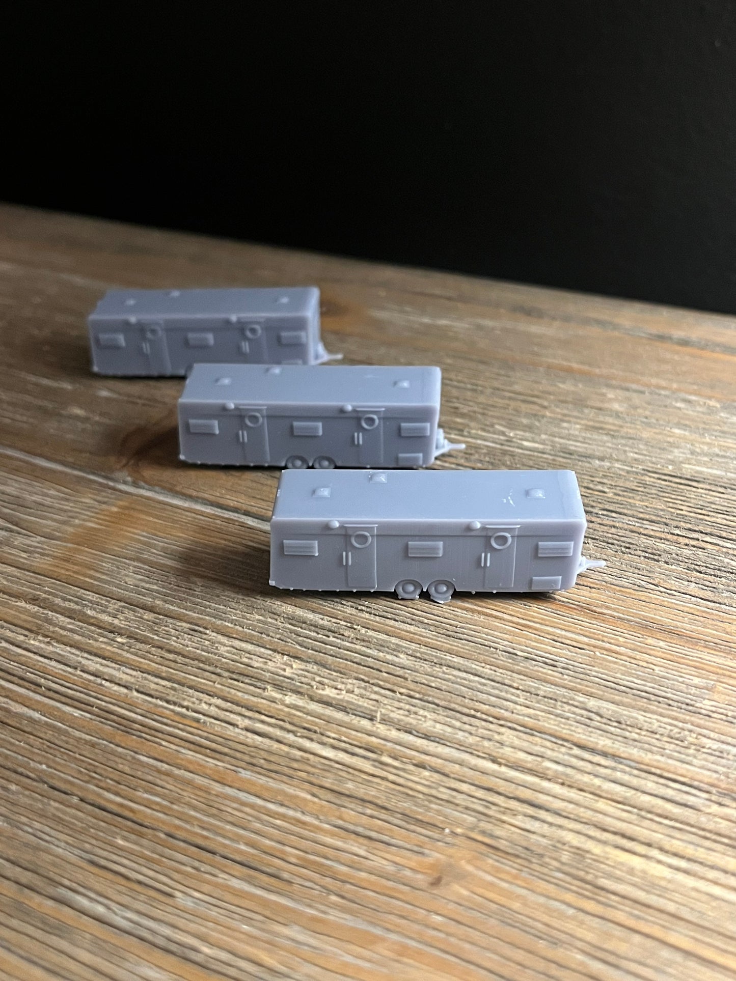N SCALE 1:160 CAMPING TRAILERS (3pk)