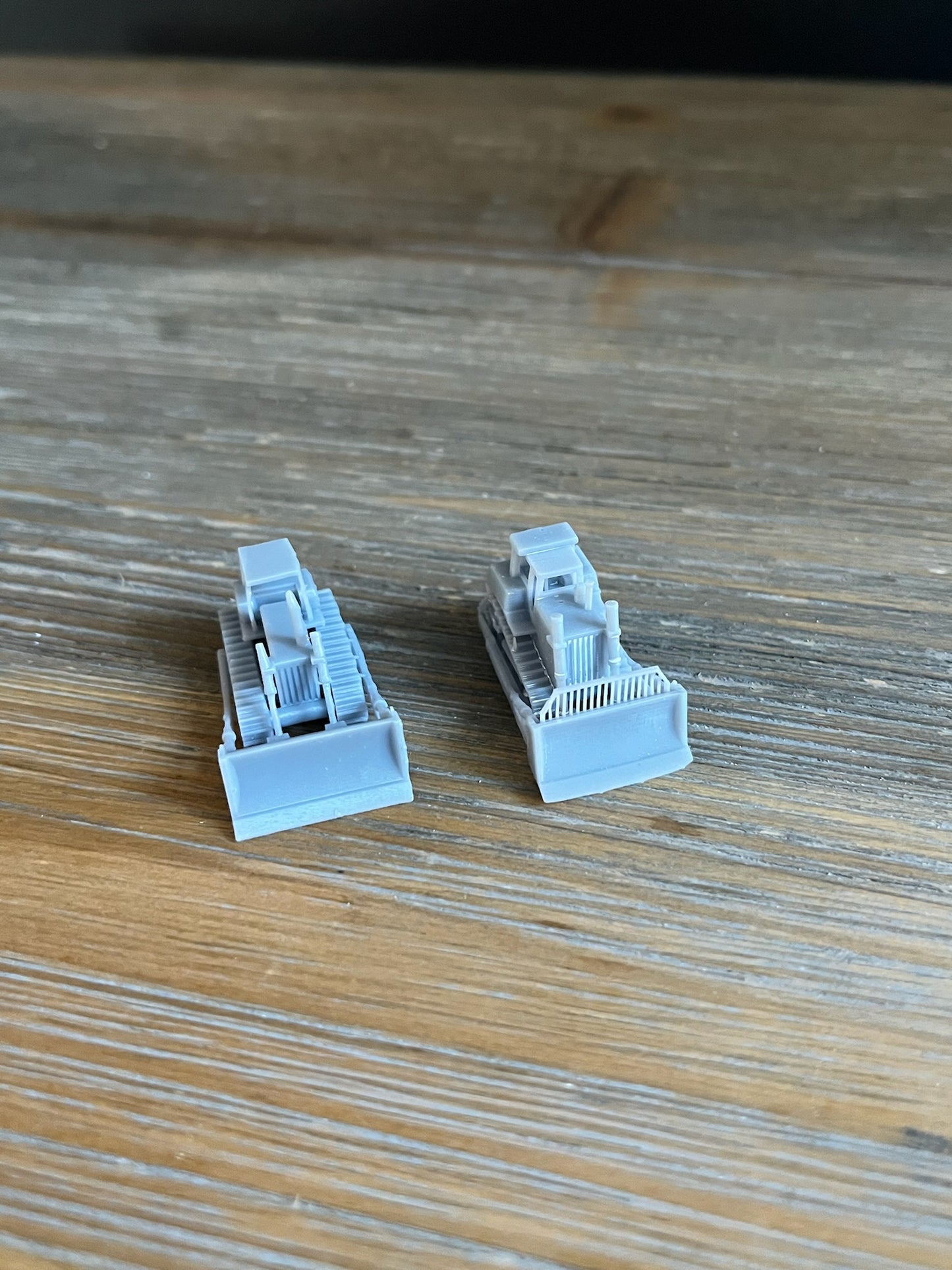 N SCALE 1:160 CONSTRUCTION BULLDOZER SET. (2pk) HIGH TRACK & LOW TRACK BULLDOZER