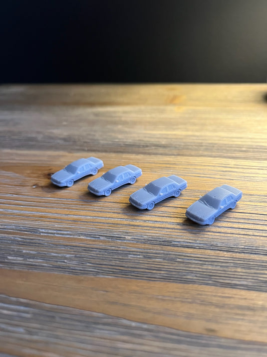 N SCALE 1:160 UNDER COVER CROWN VIC (4pk)