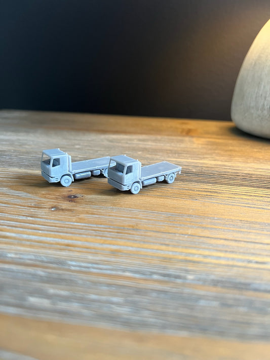 N SCALE 1:160 UTILITY FLATBED TRUCK (2pk) RESIN 3D PRINTED