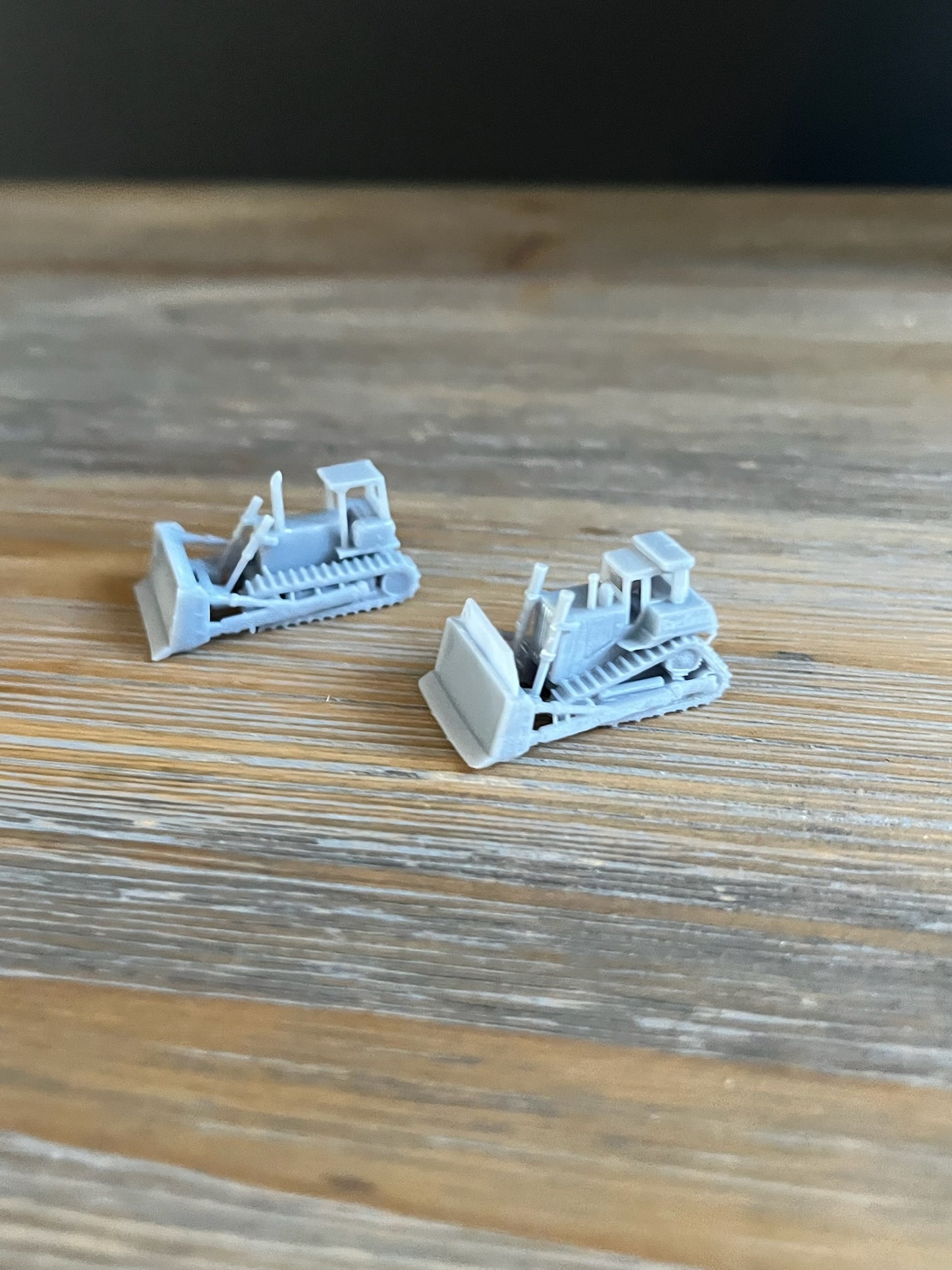 N SCALE 1:160 CONSTRUCTION BULLDOZER SET. (2pk) HIGH TRACK & LOW TRACK BULLDOZER