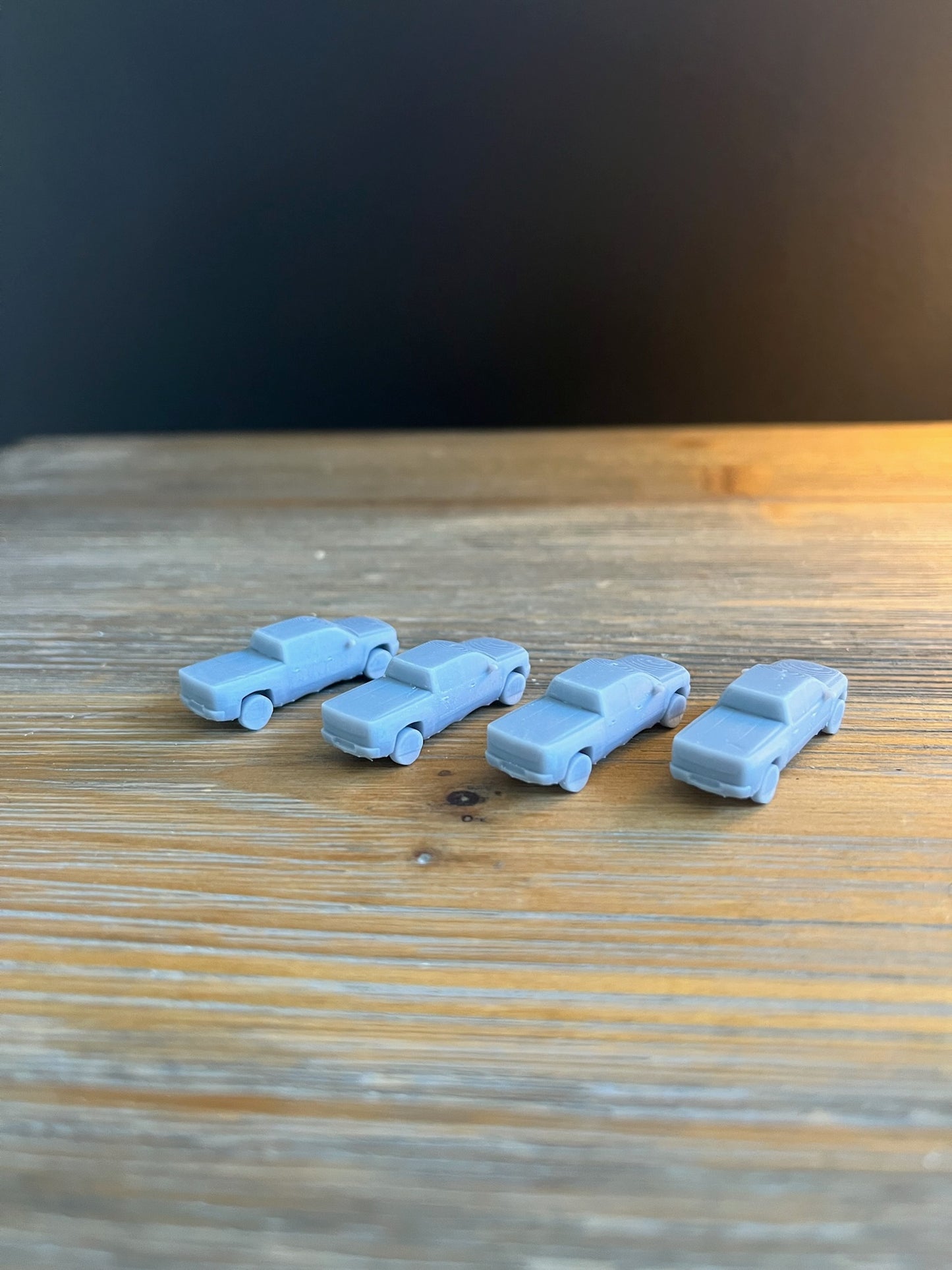 N SCALE 1:160 PICKUP TRUCK (4pk) RESIN 3D PRINTED