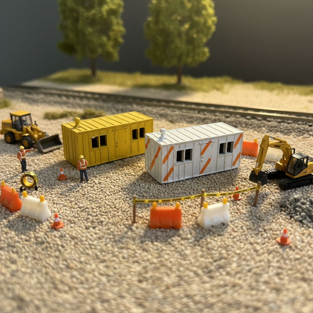 N SCALE 1:160 CONSTRUCTION OFFICES